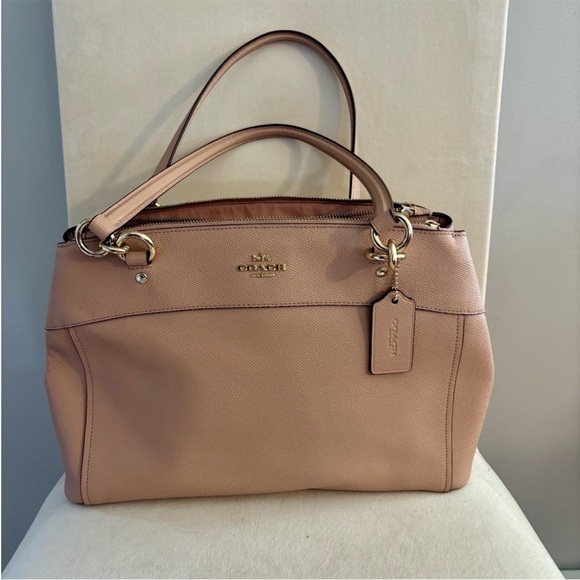 Coach Pink Leather Satchel with Detachable Strap - Picture 8 of 8